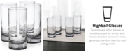 Hotel Collection Highball Glasses with Gray Accent, Set of 4, Created for Macy's